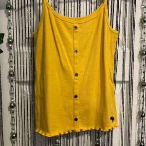 DIVVIDED SMALL YELLOW TANK TOP ABROCROMBIE KIDS 11/12 could fit as small
